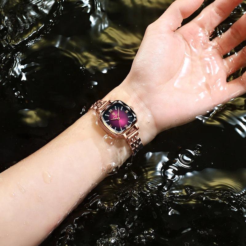 Relógio Feminino pulseira De Luxo Versão Coreana - LOJACOMFY