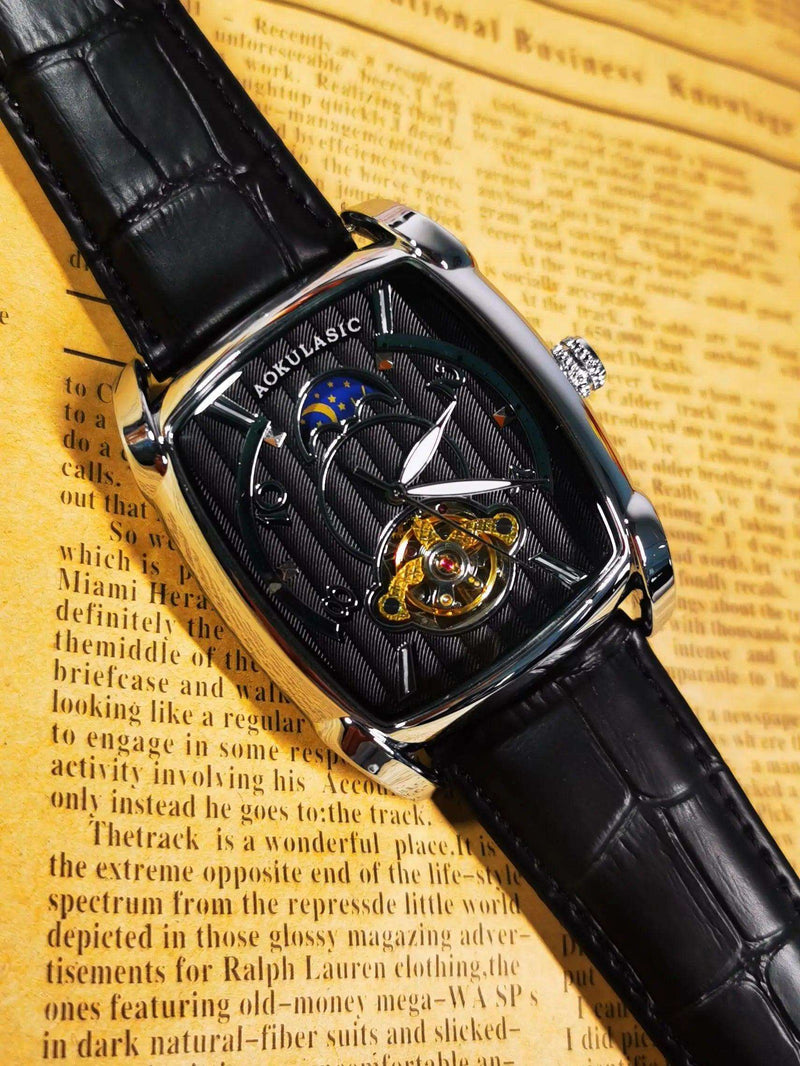 Relógio masculino de luxo Cronos Celeste relógios mecânicos - LOJACOMFY